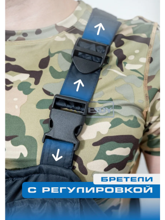 Брюки зимние (полукомбинезон) Полиция (твилл/файбертек) - интернет магазин Полигон