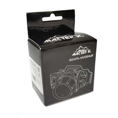 Фонарик налобный в ассортименте, черный, серебристый - интернет магазин Полигон