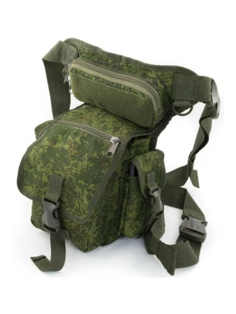 Сумка на бедро цифра, зеленый - интернет магазин Полигон