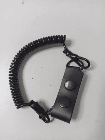 Шнур страховочный кевларовый, черный, латунь, кожа - интернет магазин Полигон