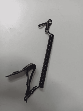 Шнур страховочный кевларовый, черный, латунь, кожа - интернет магазин Полигон