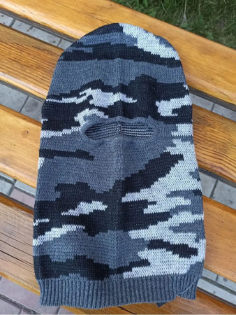 Маска п/ш ЛЫЖНИК (1 отв.), серый кмф - интернет магазин Полигон